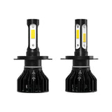 H11 H8 H9 9005 9006 H7 LED Headlight Bulbs 60W 6000 LM 12V-24V 6000K White 4 sides 360° Adjustable Beam
