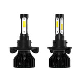 H11 H8 H9 9005 9006 H7 LED Headlight Bulbs 60W 6000 LM 12V-24V 6000K White 4 sides 360° Adjustable Beam