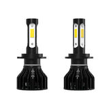 H11 H8 H9 9005 9006 H7 LED Headlight Bulbs 60W 6000 LM 12V-24V 6000K White 4 sides 360° Adjustable Beam