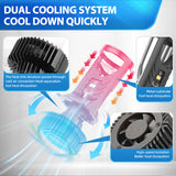 H4 LED Projector Headlight Bulb 6000K White Super Bright 90W 12000LM Mini Lens Design Plug & Play for Cars Trucks SUVs