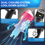 H4/9003 LED Projector Headlight Bulbs, 13600LM 100W 6000K, Plug-and-Play Conversion Kit for Hi/Lo Beam, IP68 Waterproof