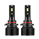 H13 H11 H1 H7 H4 9005 9006 LED Headlight Bulbs, 6000LM 50W 6000K White, Dual Beam Hi/Lo, 360° Adjustable for Ford, Ram Trucks