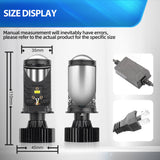 H4 LED Projector Headlight Bulb 6000K White Super Bright 90W 12000LM Mini Lens Design Plug & Play for Cars Trucks SUVs