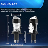 H4/9003 LED Projector Headlight Bulbs, 13600LM 100W 6000K, Plug-and-Play Conversion Kit for Hi/Lo Beam, IP68 Waterproof