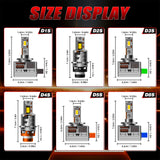 D4S D1S D2S D3S D5S D8S LED Headlight Bulb 6000K White Super Bright 110W 16000LM Direct Replacement for Factory HID