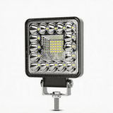 4.25 Inch Mini Square LED Working Light, 123W 3200LM IP67 Waterproof Dust Resistant Spot Light, Universal 12V Offroad Accessory for Motorcycle ATV UTV Off-Road Riding