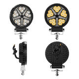4.33 Inch Round LED Working Light DRL 20W 3800LM, IP67 Waterproof 9-30V, for Motorcycle ATV SUV, Small Size High Brightness, Reverse Backup Light