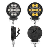 4.33 Inch Round LED Working Light DRL, 20W 3800LM 9-30V IP67 Waterproof Cost-Effective Design, Universal Offroad Light for ATV UTV Off-Road Enthusiast Modified Parts