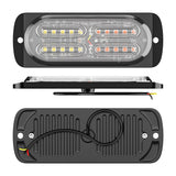 Universal LED Side Marker Clearance Light  12V-24V IPX-4 Steady Lighting Strobe Flash Waterproof for Truck Trailer Lorry Bus Camper, Surface Mount with Reflex Lens