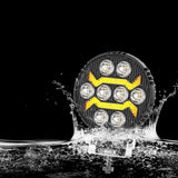 4.33 Inch Round LED Working Light DRL, 20W 3800LM 9-30V IP67 Waterproof Cost-Effective Design, Universal Offroad Light for ATV UTV Off-Road Enthusiast Modified Parts