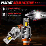 D4S D1S D2S D3S D5S D8S LED Headlight Bulb 6000K White Super Bright 110W 16000LM Direct Replacement for Factory HID