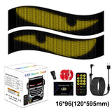 Devil Eyes Light for Cars (2-Pack) – 23.4''x4.72'' Dual LED Eyes for Car Windshield Pixel Flexible LED Screen 16x94 Pixel | Perfect Sync, Programmable Patterns, App/Remote Control | for Sedans, SUVs, Medium Trucks – Custom Dynamic Sign