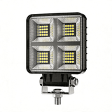 3.98 Inch Square LED Working Light, IP67 Rainproof Snowproof Offroad Lamp, 64W 3000LM 9-36V High Power LED Chip for Heavy Truck Off-Road Desert Mountain Driving