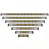 6.57 - 49.61 Inch Double Row Curved Off Road Bar, 20W-160W 2000LM-16000LM 9-30V IP67 Waterproof Anti-Fog LED Bar, Heat Dissipation Design, Offroad Combo Light for Wrangler 4X4 Off-Road Refit