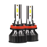 H4 9003 H11 9005 9006 H7 H1 H3 LED Headlight Bulbs, 48W 4800LM 6000K White, 360° Adjustable Lock, Plug-and-Play Conversion Kit for Hi/Lo Beam, IP68 Waterproof