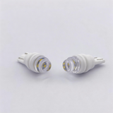 T10 Ceramic LED Bulb 501 Wedge 12V for Car Interior Dome Map License Plate Light （Transparent Cake Shape Lens）