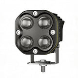LED Motorcycle Spotlight, RGB Color IP67 Waterproof, 27W 2700LM 9-30V DC, Energy-Saving, Adjustable Bracket, Off-Road & Daily Use