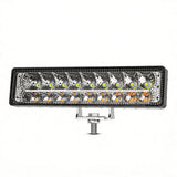 5.75 Inch Rectangle LED Work Light Dual Color White+Yellow , 9-30V 18W 1800LM, IP67 Heavy Duty Fully Sealed, Durable Rectangle Driving Lamp for Excavator Tractor 4x4 Overland Vehicles
