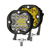 Super Bright 3.07 Inch Square LED Work Light IP67 Waterproof 9-30V DC  22W 6000K 3000LM Flood Beam for Offroad Truck Tractor ATV SUV Marine Boat Construction Light