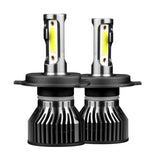 H4 9003 H11 9005 9006 H7 H1 H3 LED Headlight Bulbs, 48W 4800LM 6000K White, 360° Adjustable Lock, Plug-and-Play Conversion Kit for Hi/Lo Beam, IP68 Waterproof