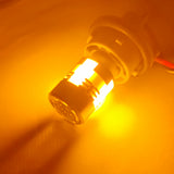 1156 BAU15S PY21W LED Canbus Decoder Bulb with Cooling Fan Error Free Amber Turn Signal Light Anti Hyper Flash High Brightness Non-Polarity 12V-24V