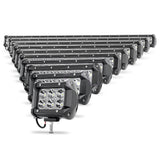 ZXREEK Canbus T10 12 3030 LED-Glühbirne 12 V-24 V Canbus 6000 K Innenkeil-Türleuchten (10 Stück)
