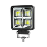 4.25 Inch Mini Square LED Working Lamp, 9-30V 192W 3000LM Flood Beam Low Power Wide Voltage Design, IP67 Compact Waterproof Structure, Portable Square Auxiliary Light for Car Repair & Narrow Work Areas
