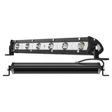 7.09 Inch Heat Resistant Single Row Off Road Bar, 18W Spot Beam 1800LM 9-30V IP67 Waterproof High Temp Proof LED Bar, Fast Heat Dissipation, for Long Time Continuous Off-Road Driving Vehicles