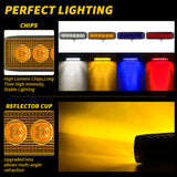 5.91 Inch Rectangle LED Working Light, 18W 1800LM IP67 Waterproof Multi-Angle Adjustable Bracket, 6000K Daylight LED Lamp for Garage Workshop Offroad Maintenance