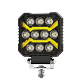 4.33 Inch Square LED Working Light DRL, 9-30V 17W IP67 Dustproof Waterproof Combo Beam Outdoor Work Lamp, Durable Aluminum Housing Offroad Lighting for Tractor Trailer Farm Machinery