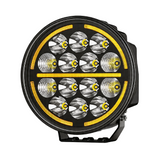 7.01 Inch Round LED Working Light + DRL 5 Lighting Mode 60W 9-30V IP67 Waterproof Dustproof Offroad Lamp, High Visibility White Light for Trailer RV Camper Van Outdoor Camping