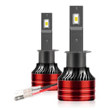 H1 H4 H7 880 881 H11 H8 H13 LED Headlight Bulb 12V-24V 60W 8000LM, IP68 Waterproof Aviation Aluminum Heat Dissipation Design