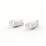 T10 LED Interior Bulb W5W 194 168 Ceramic Body 6000K White 12V Automotive Light for Position Dome Map Door Courtesy Lamp (Transparent Hexagon Lens)