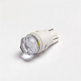 T10 Ceramic LED Bulb 2825 192 Compatible, Non-Polarity Plug and Play 5000K Natural White for Dashboard Gauge Cluster（ Six-sided lateral lens with a circular top）