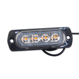 Surface Mount LED Side Marker Light  IP65 Waterproof Sealed, 12V-24V 4W 480LM Universal for Truck Semi Trailer RV Camper, Easy Installation