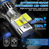 H11 H8 H9 H1 H7 H4 9005 9006 LED Headlight Bulbs Fanless Plug and Play 1:1 Mini Design 56W 7600LM Universal for Motorcycles and Cars