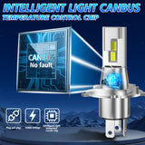 H11 H8 H9 H1 H7 H4 9005 9006 LED Headlight Bulbs Fanless Plug and Play 1:1 Mini Design 56W 7600LM Universal for Motorcycles and Cars