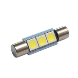 Festoon LED Bulb 12V-24V 29mm  3 5050 SMD Car Interior Light for Dome Map Door Courtesy Trunk License Plate Reading Lamp Easy Install Auto LED Bulb