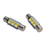 Festoon LED Bulb 12V-24V 29mm  3 5050 SMD Car Interior Light for Dome Map Door Courtesy Trunk License Plate Reading Lamp Easy Install Auto LED Bulb