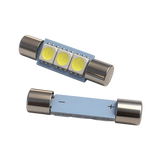 Festoon LED Bulb 12V-24V 29mm  3 5050 SMD Car Interior Light for Dome Map Door Courtesy Trunk License Plate Reading Lamp Easy Install Auto LED Bulb