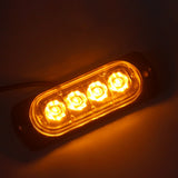 Surface Mount LED Side Marker Light  IP65 Waterproof Sealed, 12V-24V 4W 480LM Universal for Truck Semi Trailer RV Camper, Easy Installation