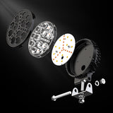 4.33 Inch Round  LED Working Light DRL, 9-30V 19W 1900LM IP65 Waterproof Dustproof Offroad Lamp, High Visibility White Light for Trailer RV Camper Van Outdoor Camping
