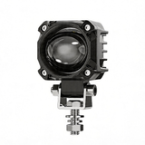 9-30V LED Motorcycle Spotlight, 15W White + Amber Dual Color IP67 Waterproof Shockproof, Anti-Glare Lens, Universal for Motorbike Scooter Off-Road Vehicles