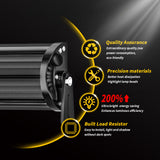 7.09 - 51.97 Inch Slim Straight LED Off Road Light Bar 36W-300W 1200-10000LM, Super Bright Spot Beam, IP67 Waterproof 9-36V, for Truck SUV Jeep Wrangler, Off Road Long Distance Light