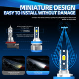 LED Headlight Bulbs H11 9005 HB3 9006 HB4 | 30W 4000LM | 6000K | IP68 Waterproof | Fog Light Compatible