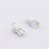 T10 Ceramic LED Bulb 360° Full Angle for Side Marker Door Reflector Clearance Light 26MM (Transparent Wedge Combo Beam Lens)