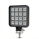 3.35 Inch Square LED Heavy Duty Work Light, 9-30V 11.6W Flood Beam, IP67 Shockproof Fully Sealed, High Lumen Square Driving Lamp for Excavator Tractor 4x4 Vehicles