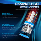 LED Headlight Bulbs H11 9005 HB3 9006 HB4 | 30W 4000LM | 6000K | IP68 Waterproof | Fog Light Compatible