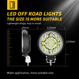 High Quality Round LED Working Light , 4 Inch 99W 2500LM 50000H Lifespan, IP67 Waterproof, 9-30V for Truck SUV ATV Work Site