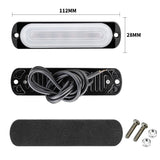 12-24V LED Truck Side Marker Lights, 6 LED 12-24V IPX-4 Waterproof, Steady Lighting Strobe Flash Guide LightHigh Brightness for Heavy Duty Vehicles, Easy Install